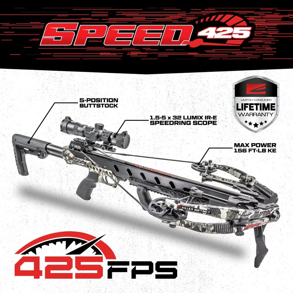 Killer Instinct Speed 425 Review – Wallet-Friendly Crossbow With Insane Speed and Accuracy! 9 Killer Instinct Speed 425 Specs