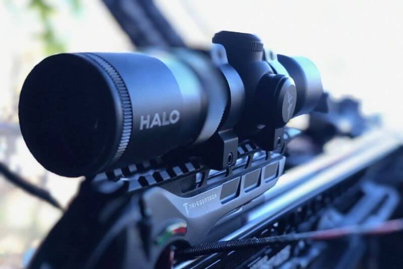 Barnett HyperGhost 405 Review - Comfortable, Accurate and Fast Crossbow 4 Close up of the Halo Scope on the HyperGhost 405
