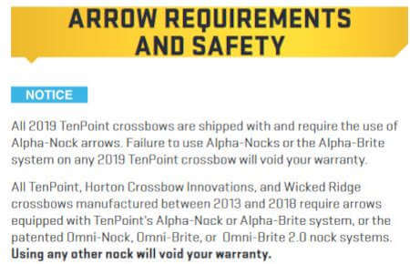 TenPoint Vapor RS470 XERO Review - First Crossbow With a Built-in RangeFinder Scope! 15 TenPoint Arrow Nock Void Warranty