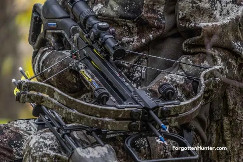Excalibur TwinStrike Crossbow Review - First Crossbow That Can Shoot 2 Arrows 5 Front View of the Excalibur TwinStrike with Dualfire Technology