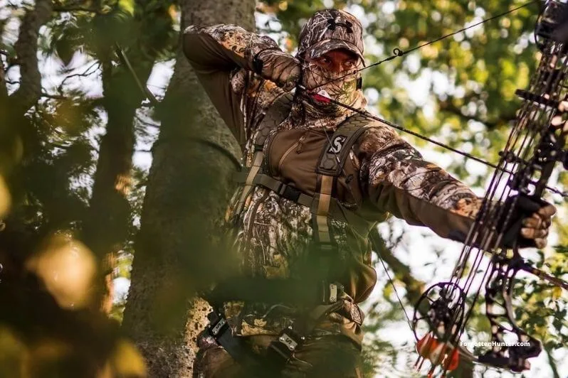 The Best Tree Stands for 2022 (Climbing/Hang On/Ladder) - Buyer's Guide 9 Bowhunting from a treestand.jpg