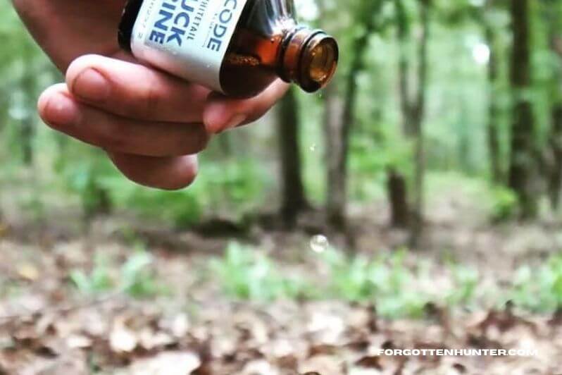 Hunter laying a scent trail