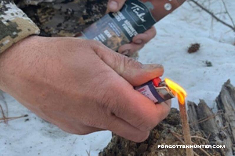 Lighting a scent stick